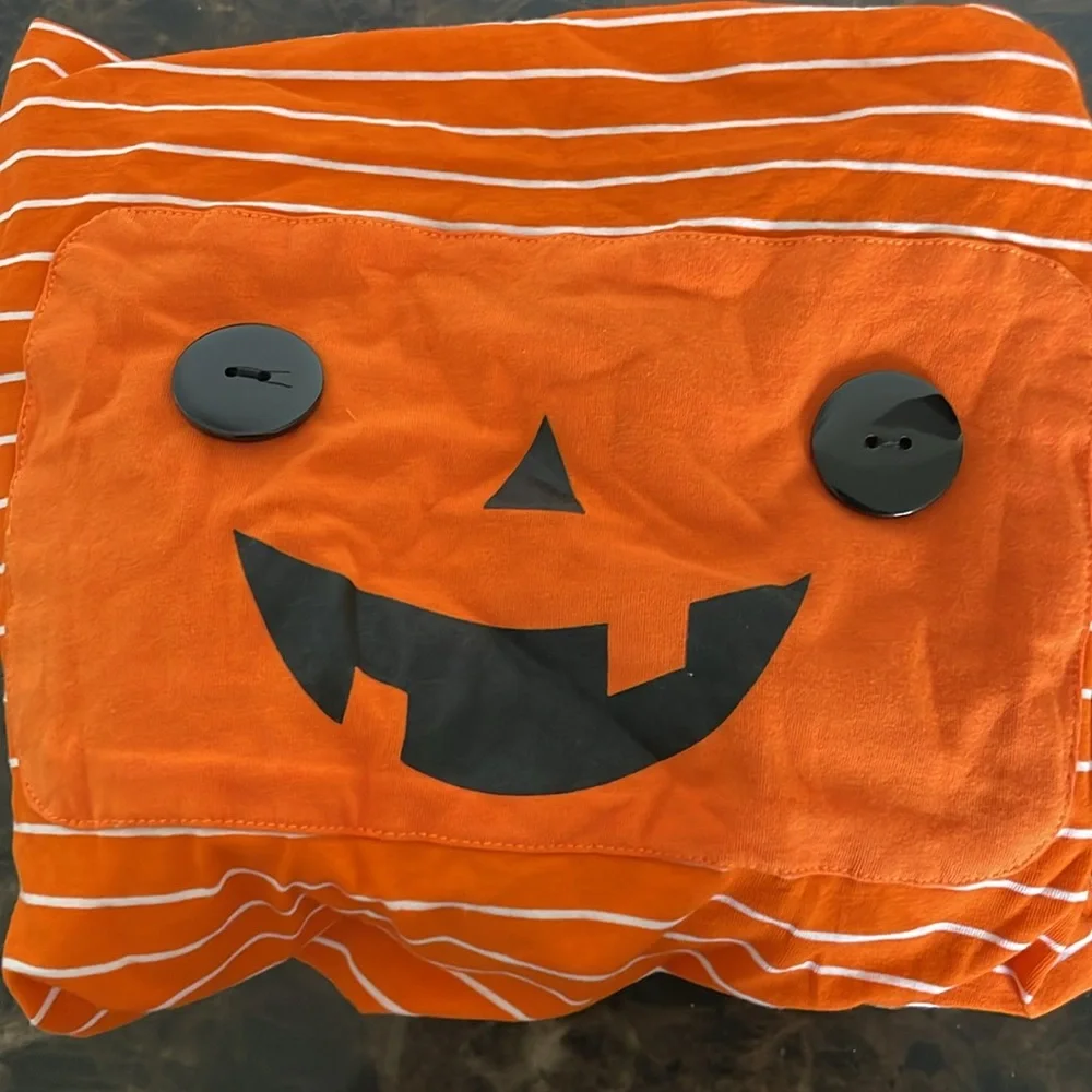 Pumpkin 🎃 Dog Orange Halloween Pajamas, Size Medium and XXL